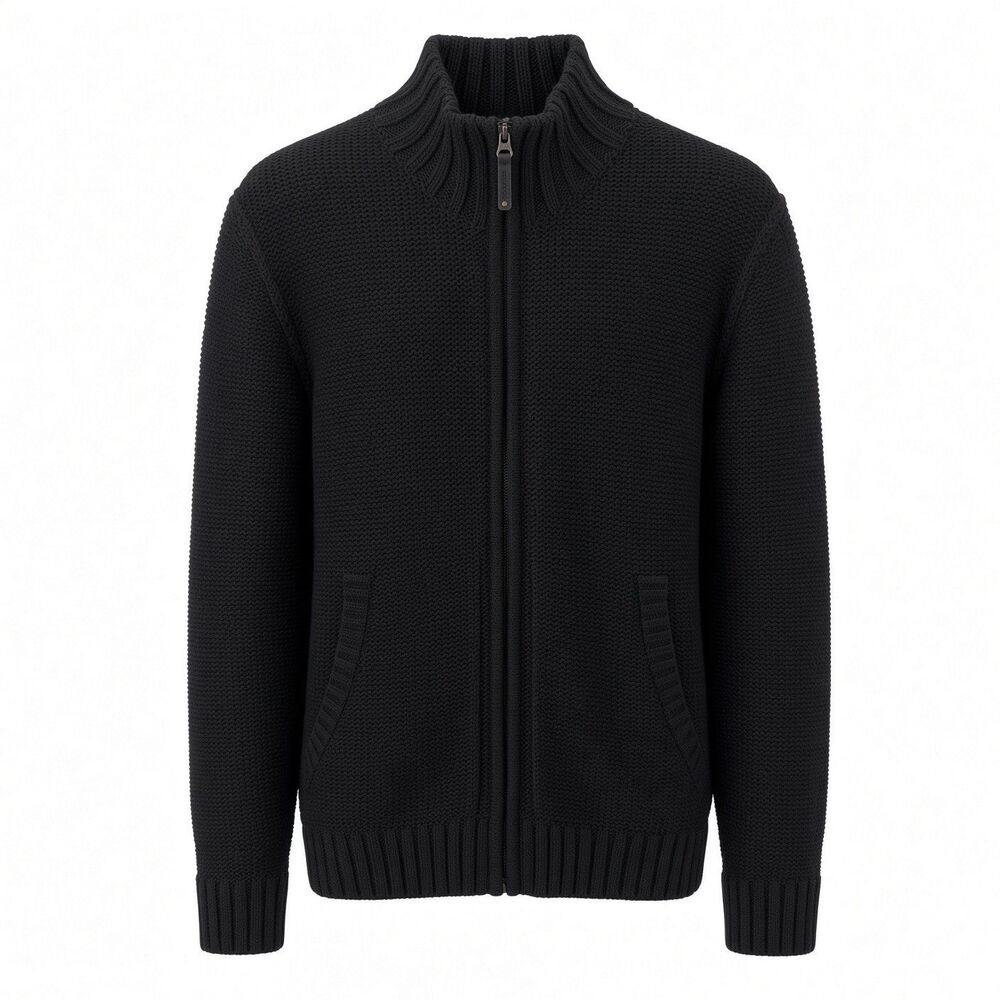 NWT Filson Astoria Cotton Full Zip Cardigan Sweater Womens Sz Large Black Rustic